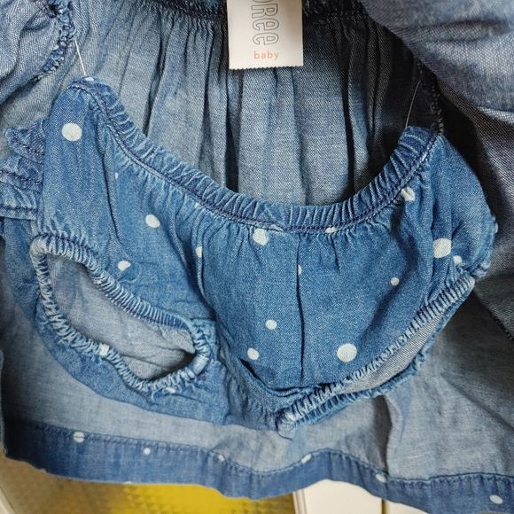 2/$35 - Gymboree Baby Denim Dress with Polka Dots - Picture 5 of 8